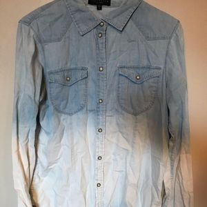 Ombré denim shirt
